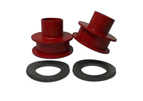 Ford F250 F350 Super Duty 4WD Front Coil Spring Spacers Kit red spring spacers