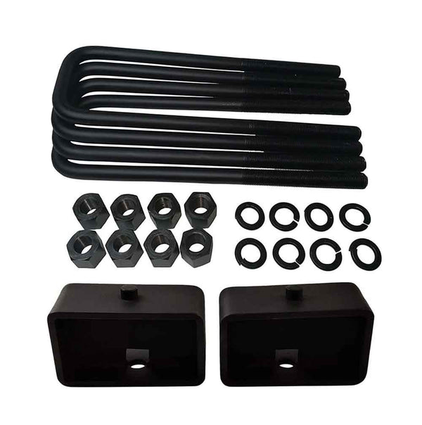 Ford Ranger 4WD Steel Lift Blocks and Square U-Bolts Kit UBRBR11-3003 - 3 inch