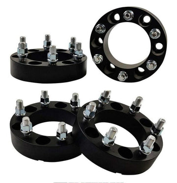 Chevrolet C1500 C2500 C3500 and GMC K1500 K2500 K3500 4WD 1.5 & 2-Inch Wheel Spacers (14x1.5 Studs)