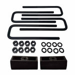 Universal Cast Iron Lift Blocks and 8-Inch Square U-Bolts Kit UBRB11-795 - 2 inch