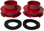 2x red precision laser cut carbon steel spring spacers, 2x Sound Isolators