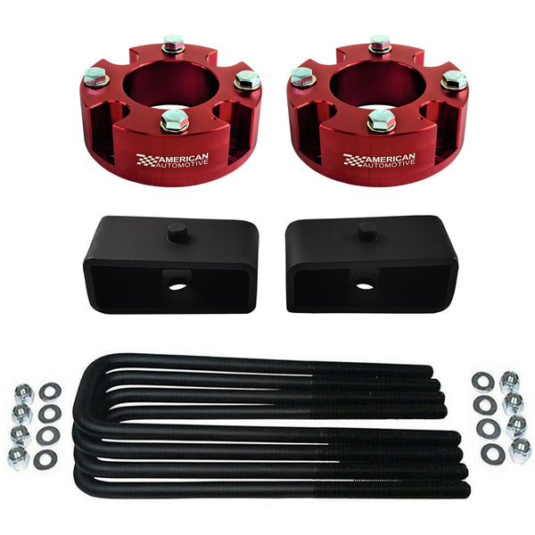 Red Tundra Sequoia 2WD 4WD Suspension Leveling Lift Kit