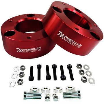 Chevrolet Silverado 1500 and GMC Sierra 1500 4WD Pro Billet Front Strut Spacers with Differential Drop Kit