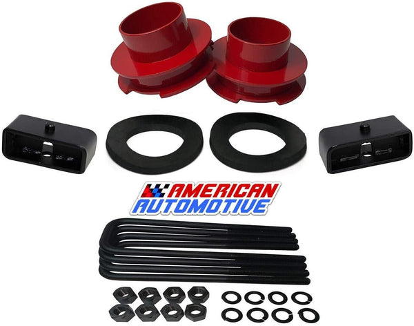 Dodge Ram 1500 2WD Suspension Leveling Lift Kit black spring spacers with isolators