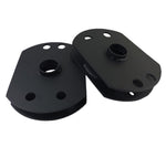 2x precision laser cut carbon steel rear spring spacers
