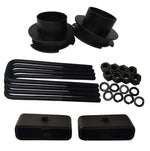 Chevrolet Silverado Sierra 1500 2WD Full Lift Leveling Kit - black spacers with 1.5 inch lift blocks