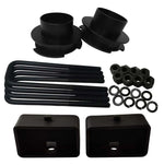 Chevrolet Silverado Sierra 1500 2WD Full Lift Leveling Kit - black spacers with 3 inch lift blocks