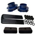 Chevrolet Silverado Sierra 1500 2WD Full Lift Leveling Kit - blue spacers with 1.5 inch lift blocks