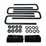 Chevrolet Tahoe 2WD 4WD Cast Iron Lift Blocks and Square U-Bolts Kit UBRB10-518 - 1.5 inch