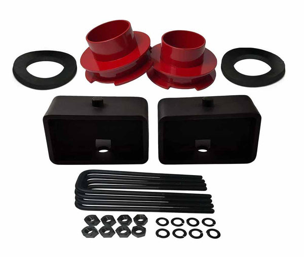 Dodge Ram 2500 3500 2WD Full Lift Kit Red with 3 inch lift blocks