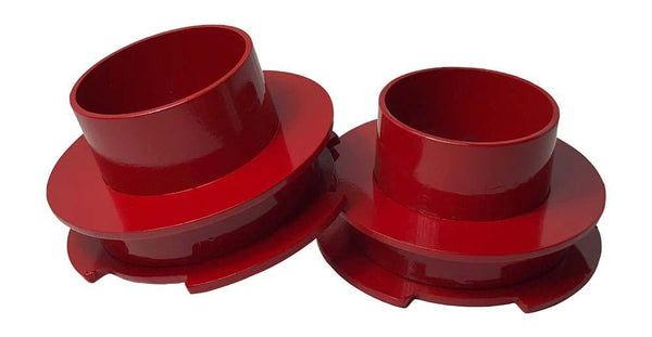 Dodge Ram 2500 3500 Front Leveling Lift Coil Spring Spacers - red