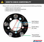 Ford Bronco II 2WD 4WD 2-Inch Wheel Spacers Compatibility Check