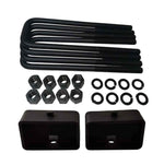 Ford F150 2WD 4WD Steel Lift Blocks and Square U-Bolts Kit UBRBR10-30 - 3  inch