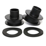 Ford F250 F350 Super Duty 4WD Coil Spring Spacer Leveling Kit - black spacers with isolators