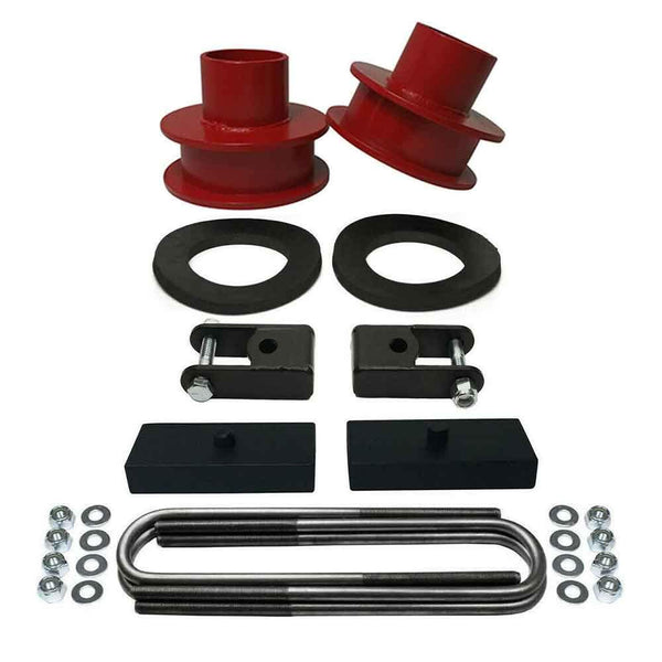 Ford F250 F350 Super Duty 4WD Front and Rear Leveling Lift Kit red - CS720-UBR15-RBFD1002-SX1-RED-1