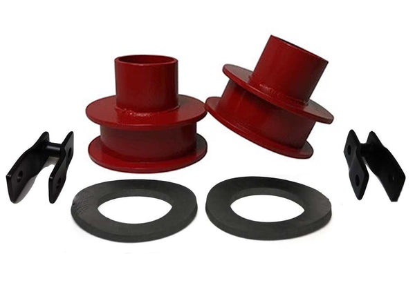 Ford F250 F350 Super Duty 4WD Front Coil Spring Spacers Kit red