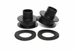 Ford F250 F350 Super Duty 4WD Suspension Leveling Lift Kit black spring spacers with sound isolators