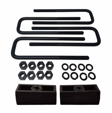 Nissan Frontier Cast Iron Lift Blocks and Square U-Bolts Kit